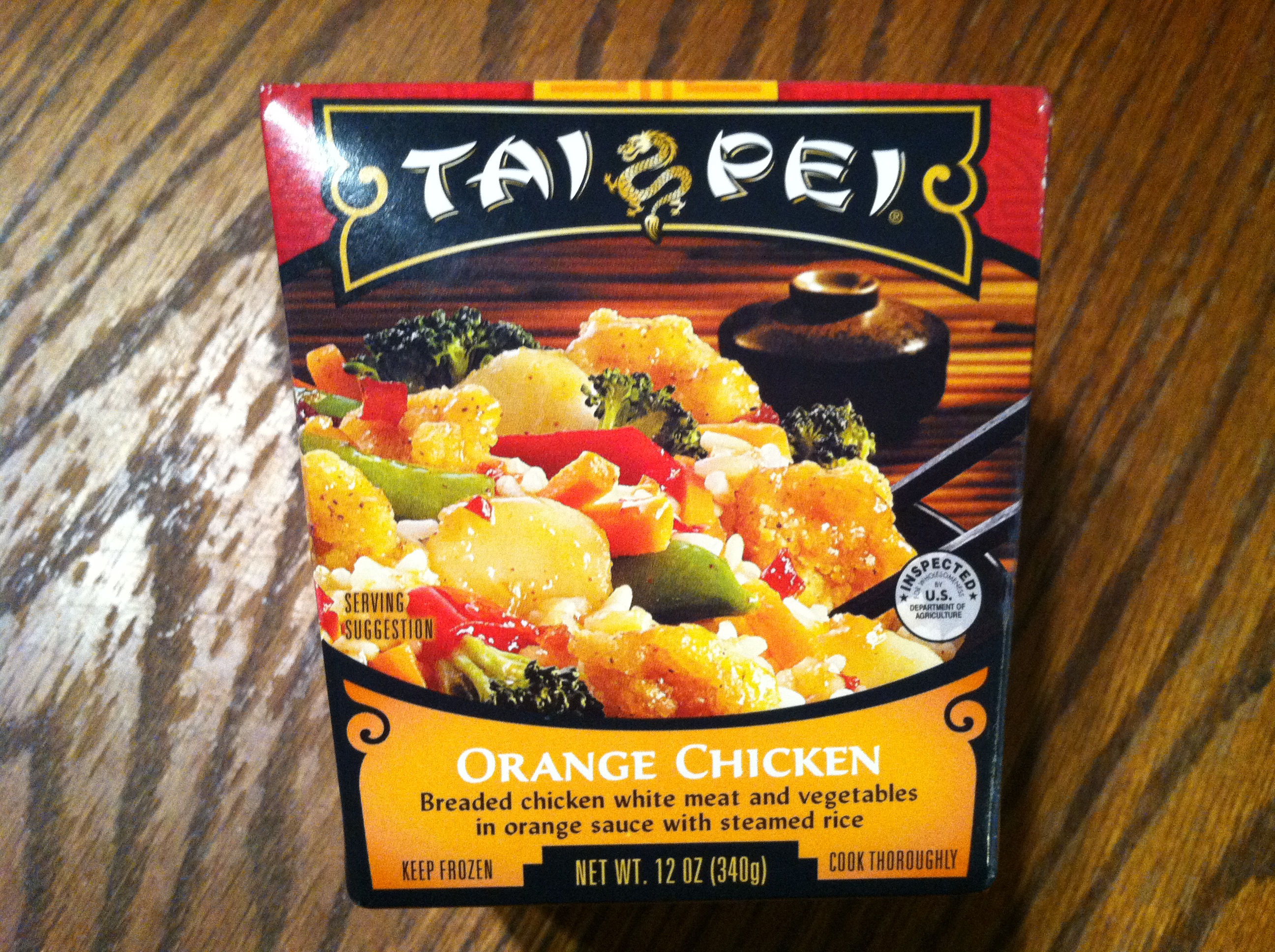 Tai Pei Orange Chicken box