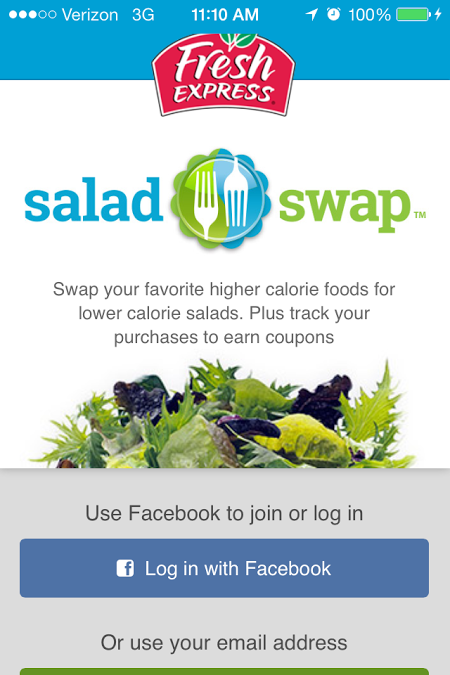 Fresh Express Salad Swap App 1